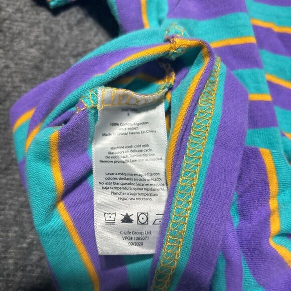 Nickelodeon All That Striped Shirt Small Embroidered Logo Retro Multicolored - Picture 9 of 9